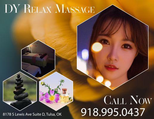 Whether you seek therapeutic massage, wellness, or stress relief, DY Relax Massage caters to your desires.