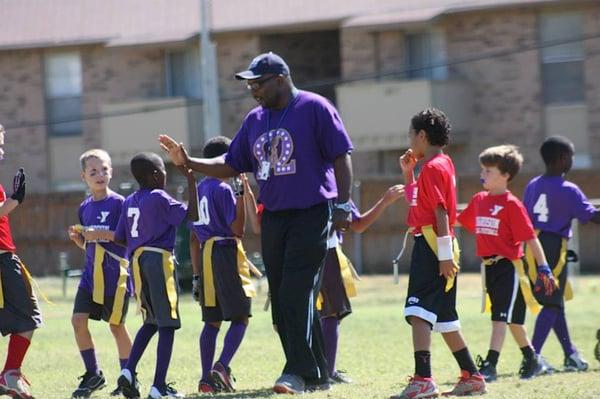 It's not whether you win or lose, it's how you learn the game! At the Y, kids develop all of their skills, learn teamwork and sportsmanship!