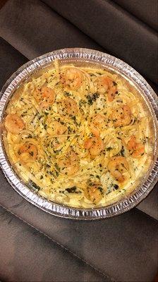 Shrimp tuscan alfredo