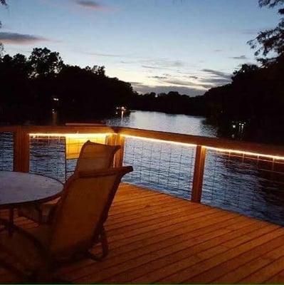 Perfect place to relax on this great deck with view of Lake McQueeney