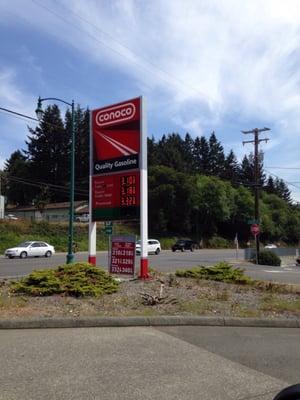 Cheaper gas than Fred Meyer if paying by cash!