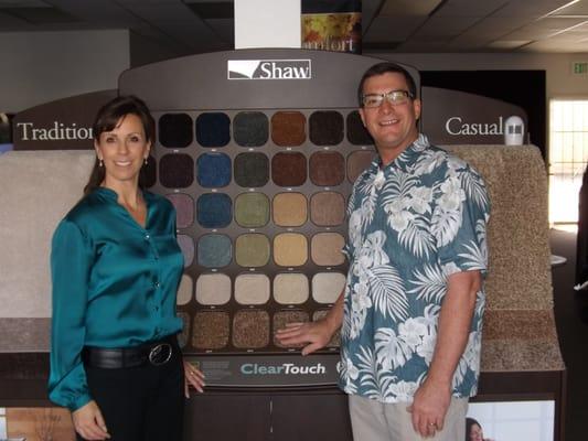 Shaw's carpet color wall.