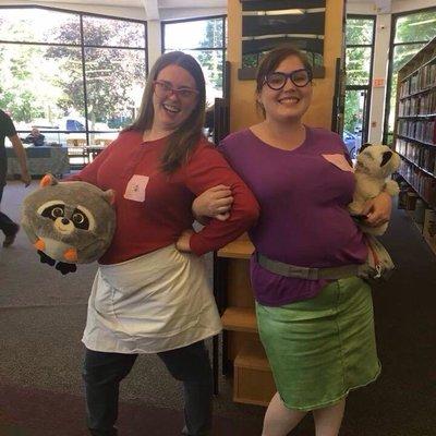 Taken at the 2017 convention they held at the library. My best friend and myself dressed as Gayle and Linda from Bob's Burgers