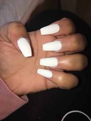 Ugly ass nails.