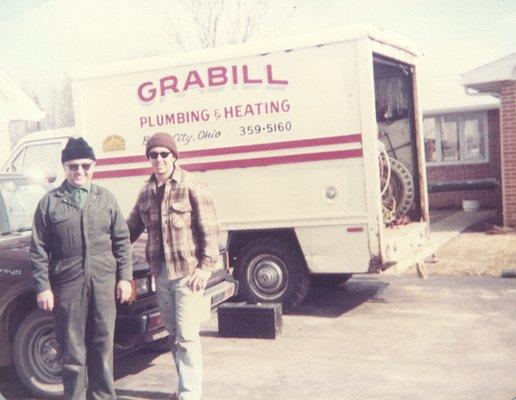 Founder David Grabill and his son Luke Grabill years back.