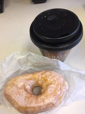 BP donut and coffee