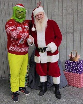 The Grinch and Santa at Scott Smiths All Animal Expo December 2022