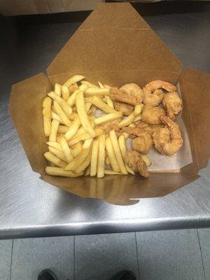 Fried shrimp basket