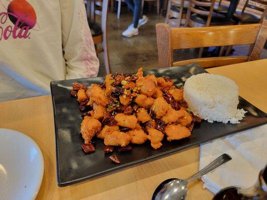 Crisp fried chicken