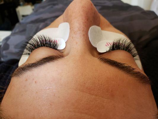 Full and deep. Lash extension design by Pivotal lashes.