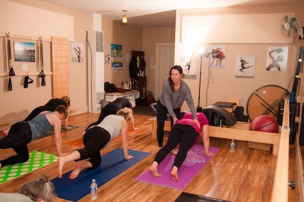 Fusion Flow class.  Planks and variations.