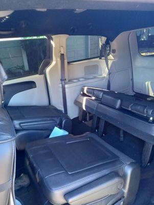 Seats fold in for more space for your personal belongings or Delivery needs