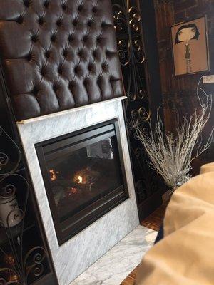 The fire place