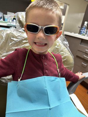 Clean teeth and happy boy