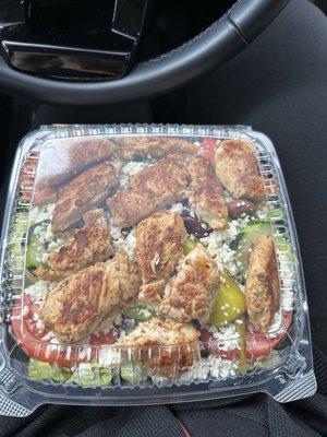 Grilled chicken Greek Salad