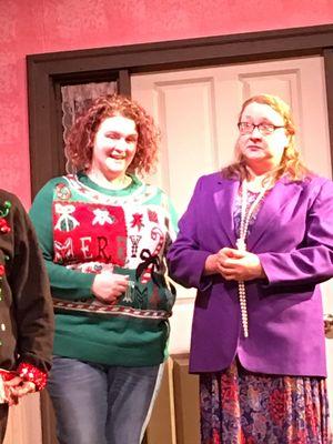 A scene from our recent sold-out production of "Those Crazy Ladies in the House on the Corner ".