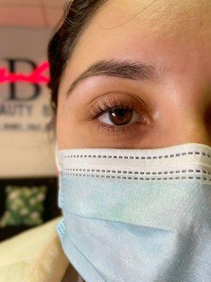 Eyebrow wax and lash lift