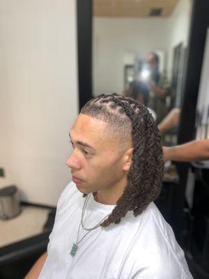 Bald Fade into Dreads