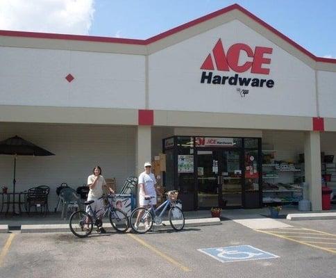 We all enjoy the bike path! Florence Ace sells inner tubes and biking supplies!