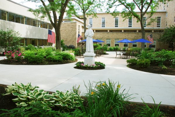 Beautiful outdoor courtyard