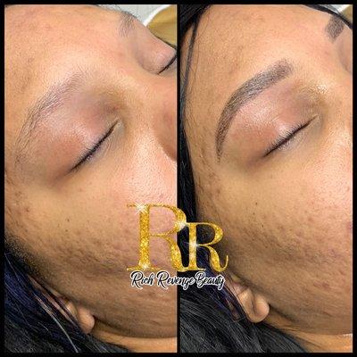 Brow wax and tint