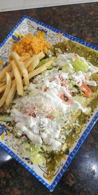 Enchiladas verdes