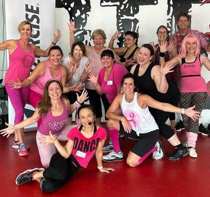 Pink Out class in honor of breast cancer awareness month