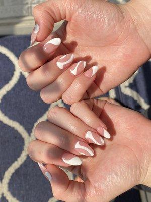 Hard gel set with design