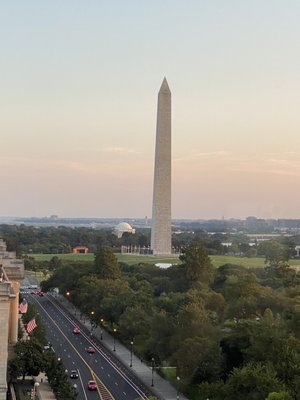 View of the monument at dusk