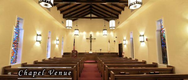 The historic Chapel at First Coral Gables serves as a beautiful venue for intimate weddings.