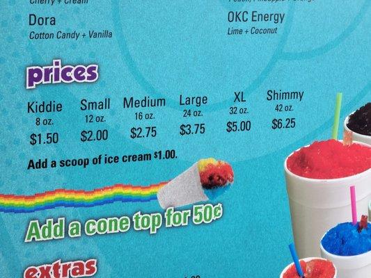 The biggest and juiciest sno cones around.