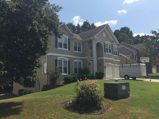 Vinyl windows with musket brown pvc trim coil