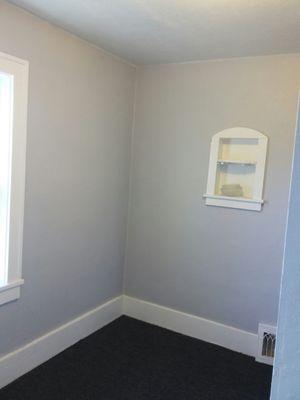 interior walls and baseboards