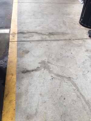 filthy parking lot