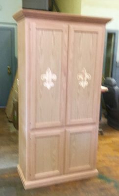 Custom carved Cabinet doors in Red Oak !!