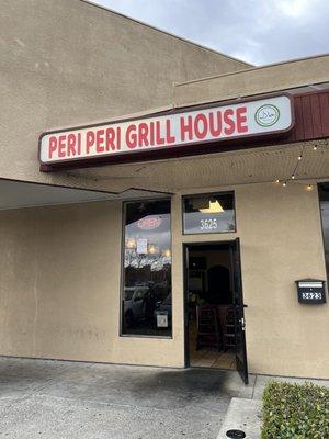 Peri Peri Grill House Store Front, Sunset Village Shopping Center, Fremont, CA.