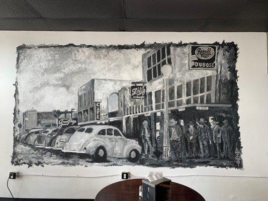 Mural of old downtown AP