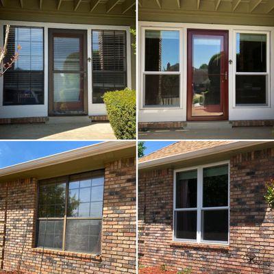 Window Replacements & Storm Door Replacements installed properly to improve the energy efficiency of this home