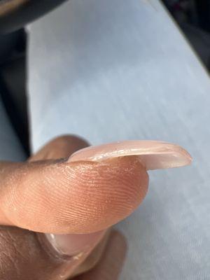 More nail glue on another nail ‍