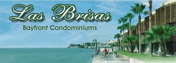 Las Brisas Condominiums are right on the bay!