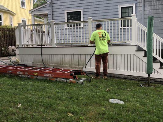 cleaning decking Arlington MA