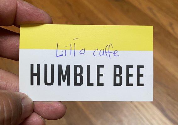 Referral from humble bee