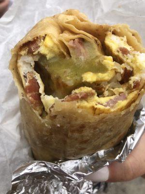 Breakfast burrito $10 2021