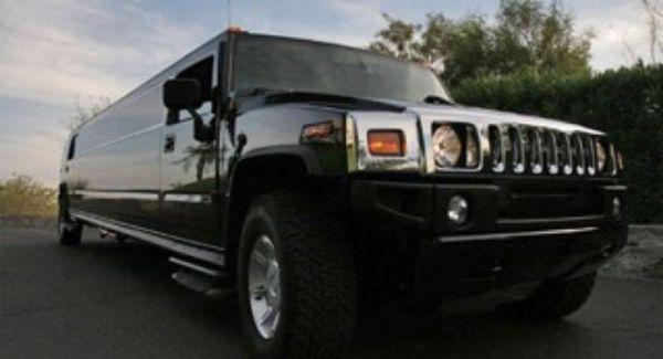 Black Hummer seats up to 16 passenger stretch Hummer.