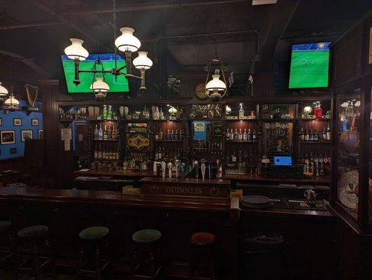 Great bar giving you that authentic Irish pub feel.