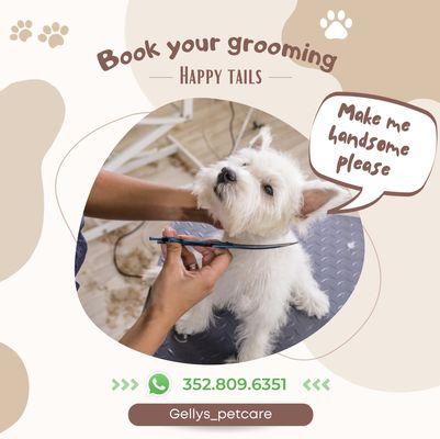 Dont forget to book your Pets grooming