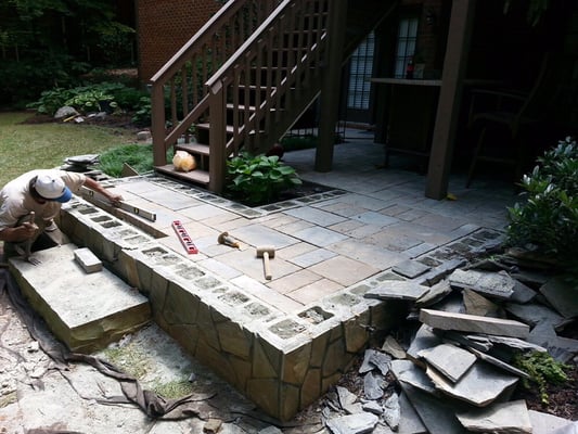 Stoops,patios,veneer stone and decks