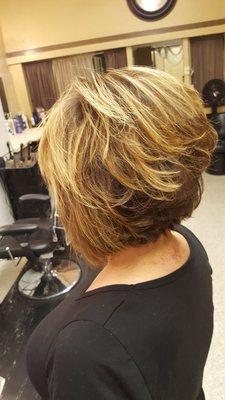 Womans long pixie/A Line BoB  by Lance Martinez Aka LJ Stylz