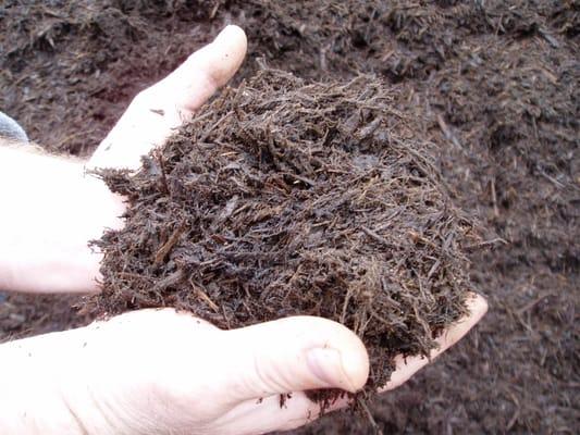 Double Processed Bark Mulch - Natural Brown