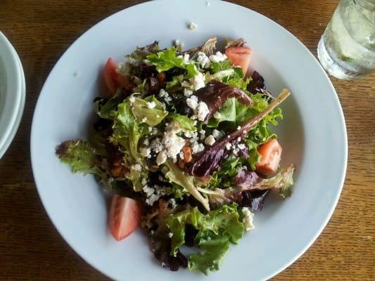 Signature Salad, usually w strawberries, this time w blueberries